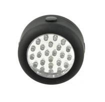 Žibintuvėlis su magnetu ir kabliuku, 24 LED, 3AAA, GY-024C, juodos sp.