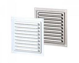 Metalinės ventiliacijos grotelės MVM150S, 150 x 150 mm, baltos sp.