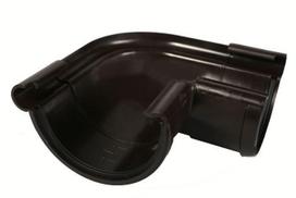 PVC latako išorinis kampas GALECO EXTRA 110/124, 90°, rudos sp.