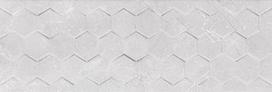 Keraminės sienų plytelės BRAGA WHITE HEXAGON RETT., 25 x 75 cm