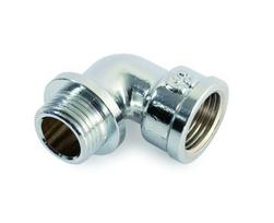 Žalvarinė chrom. alkūnė GENERAL FITTINGS, 1/2", vid/išor