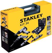 Pneumatinių įrankių rinkinys su priedais STANLEY, 6 bar, 34 dalių