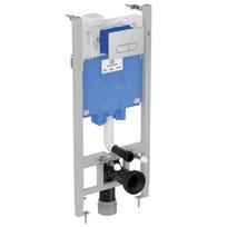 Potinkinis unitazo rėmas IDEAL STANDARS PROSYS 120M, tvirtinimo elementai, chrom. Mygtukas, apvalus