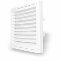 Plastikinės ventiliacijos grotelės KR100125, 140 x 140 mm, DN100-125