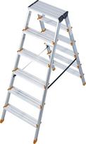 Kopėčios KRAUSE Dopplo, 2 x 6S, aliumininės, dvipusės, darbinis aukštis - 285 cm, 150 kg