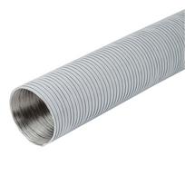 Aliuminio ortakis DN125, 1,5 m, baltos sp.