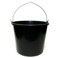Plastikinis kibiras, su rankena, juodos sp., 16 l