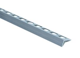 Aliumininis plytelių profilis L2A A1, natūralus Aliumininis, 10 mm x 1 m