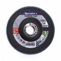 Žiedlapinis šlifavimo diskas SPECIALIST+, 125 x 22,22 mm, cirkonis, ZK60