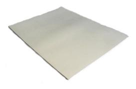 Guminė tarpinė, 400 x 300 x 3 mm, lakštas, baltos sp.