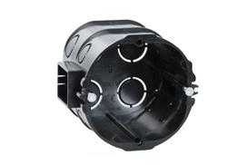 Potinkinė sujungiama pagilinta dėžutė Liregus 78x66,3x61mm 650 °C IP20 su varžt, juodos sp