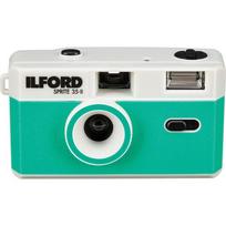 Ilford daugkartinis juostinis fotoaparatas Sprite 35-II Silver&blue green