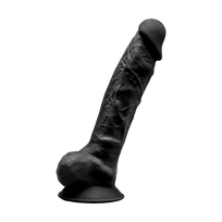 Realistiškas falo imitatorius Silexd Model 1 9" Black, juodos spalvos