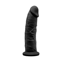 Realistiškas falo imitatorius Silexd Model 2 7'5" Black, juodos spalvos