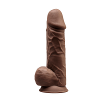 Realistiškas falo imitatorius Silexd Model 4 8'5" Black, juodos spalvos