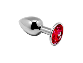 Analinis kaištis ,,Mini Metal Butt Plug L'', Raudonas (galima rinktis spalvą)