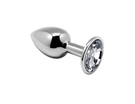 Analinis kaištis ,,Mini Metal Butt Plug L'', Baltas (galima rinktis spalvą)