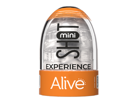 Vyriškas masturbatorius ,,Alive Experience Mini'', permatomas (galima rinktis spalvą)
