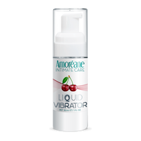 Vyšnių kvapo skystas vibratorius - stimuliuojantis gelis "Amoreane Liquid Vibrator'' - 30 ml (galima rinktis kvapą)