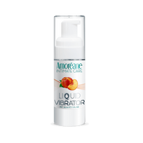 Persikų kvapo skystas vibratorius - stimuliuojantis gelis "Amoreane Liquid Vibrator" - 30 ml