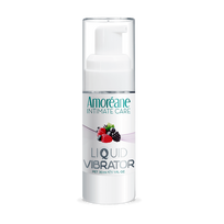 Uogų kvapo skystas vibratorius - stimuliuojantis gelis "Amoreane Liquid Vibrator" - 30 ml