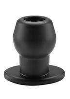 Analinis kaištis „Perfect Fit Brand Tunnel Plug 8 cm“ – Juodas (galima rinktis spalvą)
