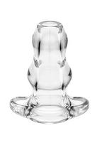 Analinis kaištis „Perfect Fit Brand Double Tunnel Plug 17,5 cm“ – Permatomas (galima rinktis spalvą)