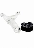 Falo imitatorius Perfect Fit Brand "Armour Knight", XL - S/M, permatomos spalvos