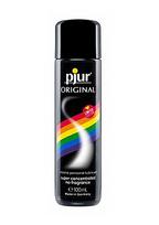 Riboto leidimo silikono pagrindo lubrikantas "Pjur Original Rainbow Edition" - 100 ml
