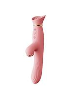 Išmanusis vibratorius su šildymo funkcija "Rose Rabbit" – Rožinis (galima rinktis spalvą)