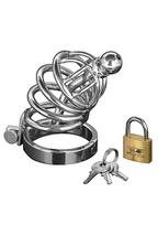 Skaistybės diržas XR Brands "Asylum - 4 Ring Chasity Cage"