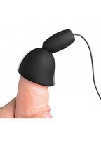 Penio žiedas - vibratorius „Deluxe 10 Mode Silicone Penis Head Teaser"