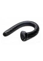 Pusiau realistiškas falo imitatorius - analinis kaištis XR Brands "Spiral Hose"