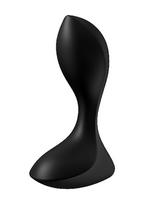 Vibruojantis analinis kaištis ,,Backdoor Lover Plug Black''