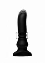 Vibruojantis analinis kaištis su nuotolinio valdymo pulteliu ,,Thunderplugs Silicone Vibrating & Thrusting Plug''