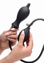 Pripučiamas analinis kaištis „Dark Inflator Silicone Inflatable Plug"