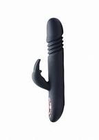 Dvigubas vibratorius "Royal Rabbits Bunny Thrust 10X" – Juodas