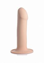 Pusiau realistiškas falo imitatorius XR Brands "Squeezable Phallic Dildo", kūno spalvos (galima rinktis spalvą)