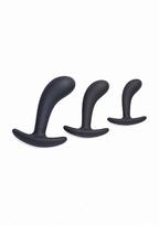 Analinių kaiščių rinkinys ,,Dark Delights Curved Anal Trainer Set''