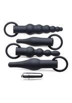Vibruojančių analinių kaiščių rinkinys ,,3X Premium Ringed Rimmers Anal Training Set''
