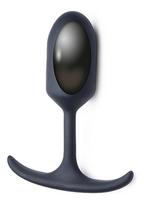 Analinis kaištis su metaliniu svareliu ,,Premium Silicone Weighted Anal Plug Large''