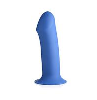 Pusiau realistiškas falo imitatorius XR Brands "Squeezable Thick Phallic Dildo", mėlynos spalvos (galima rinktis spalvą)
