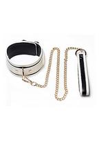 Antkaklis su pavadėliu XR Brands "Kink in the Dark Glowing Collar & Leash"