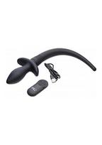 Vibruojantis analinis kaištis su nuotolinio valdymo pulteliu ,,Waggerz Moving & Vibrating Puppy Tail''