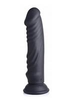 Vibruojantis elektrostimuliaciją suteikiantis pusiau realistiškas falo imitatorius su pulteliu “E-Stim + Vibrating Dildo”