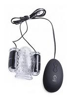Vibruojantis masturbatorius ,,XR Brands 20X Deluxe Dual Vibrating Head Teaser''