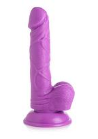 Realistiškas falo imitatorius XR Brands POP 6.5" Dildo with Balls, violetinės spalvos