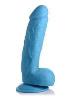 Realistiškas falo imitatorius XR Brands POP 8.25" Dildo with Balls, mėlynos spalvos