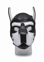 Kaukė XR Brands "Spike Neoprene Puppy Hood", baltos spalvos