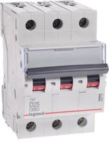 Legrand grandinės pertraukiklis S303 D25 TX3 25A 6kA 403757